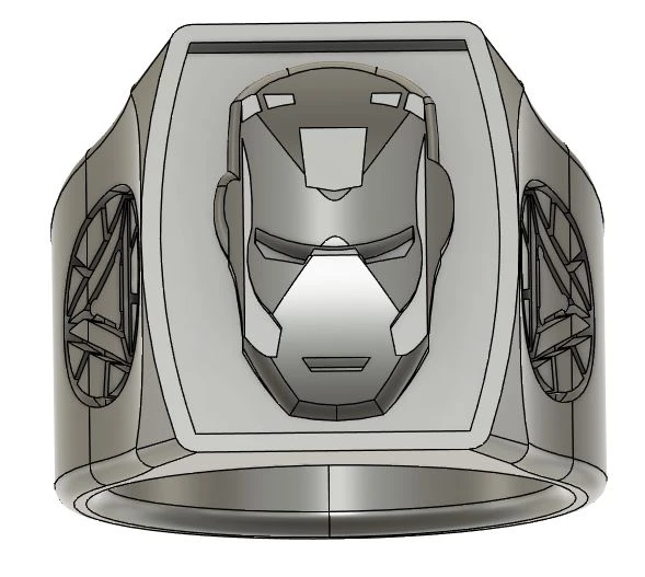 Byr Yüzük Ironman Marvel Superheld (Sadece Plastik Aparattır!!!) 3D - Resim 3