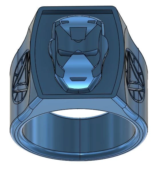 Byr Yüzük Ironman Marvel Superheld (Sadece Plastik Aparattır!!!) 3D ürün görseli