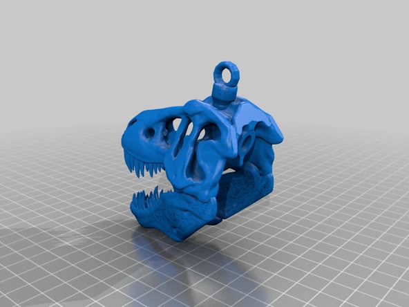 Byr T-Rex Kafatası Kolye parçası (Sadece Plastik Aparattır!!!) 3D - Resim 3