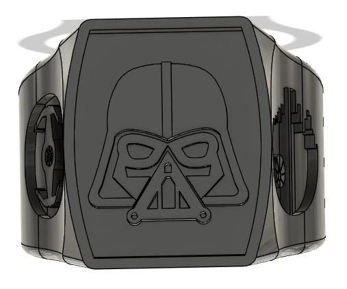 Byr Yüzük Yıldız Savaşları Darth Vader Kara Güç (Sadece Plastik Aparattır!!!) 3D - Resim 2