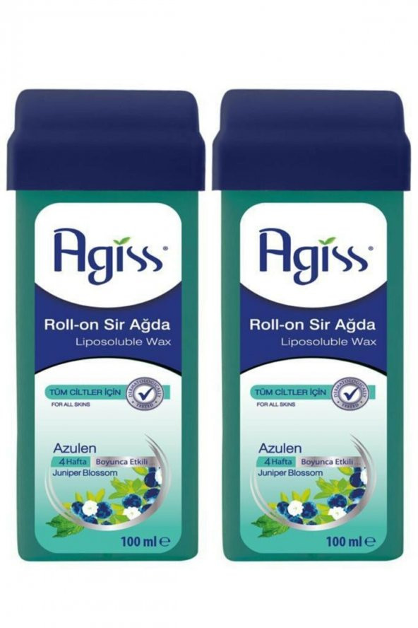 Agiss Azulen Roll-On Sir Ağda Tüm Ciltler 100 ml 2 Adet