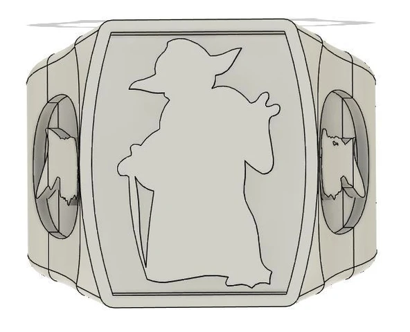 Byr Yüzük Yıldız Savaşları Joda Han Solo Leia (Sadece Plastik Aparattır!!!) 3D ürün görseli