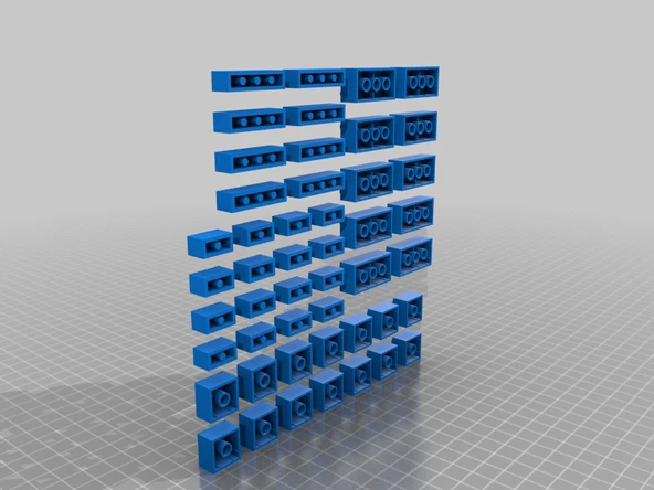 Byr Lego büyük tuğla paketi (Sadece Plastik Aparattır!!!) 3D - 2