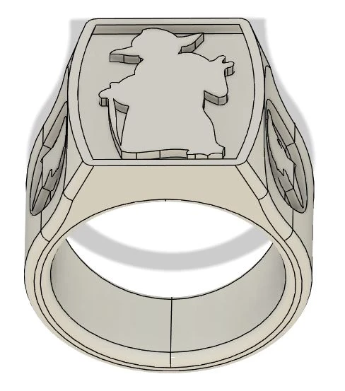 Byr Yüzük Yıldız Savaşları Joda Han Solo Leia (Sadece Plastik Aparattır!!!) 3D - Resim 4