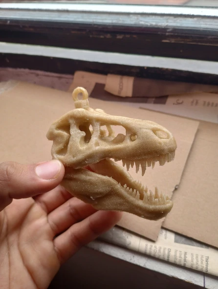 Byr T-Rex Kafatası Kolye parçası (Sadece Plastik Aparattır!!!) 3D - Resim 2