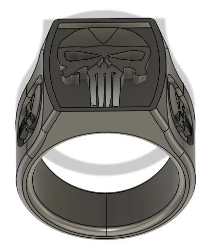 Byr Yüzük Cezalandırıcı Kafatası Kafatası (Sadece Plastik Aparattır!!!) 3D ürün görseli