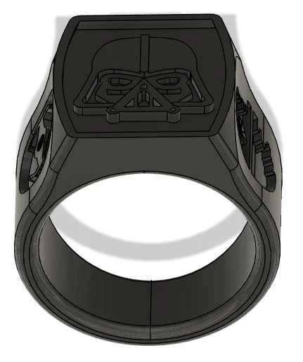 Byr Yüzük Yıldız Savaşları Darth Vader Kara Güç (Sadece Plastik Aparattır!!!) 3D - Resim 4