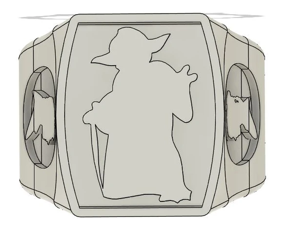 Byr Yüzük Yıldız Savaşları Joda Han Solo Leia (Sadece Plastik Aparattır!!!) 3D - Resim 2