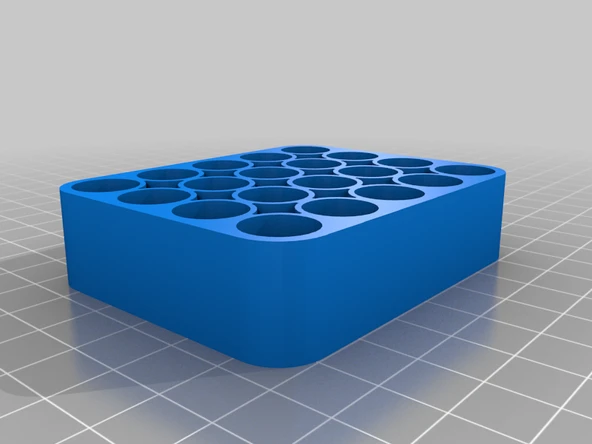 Byr Parfüm Numune Tutucu 4 x 5 (20 Yuva) (Sadece Plastik Aparattır!!!) 3D