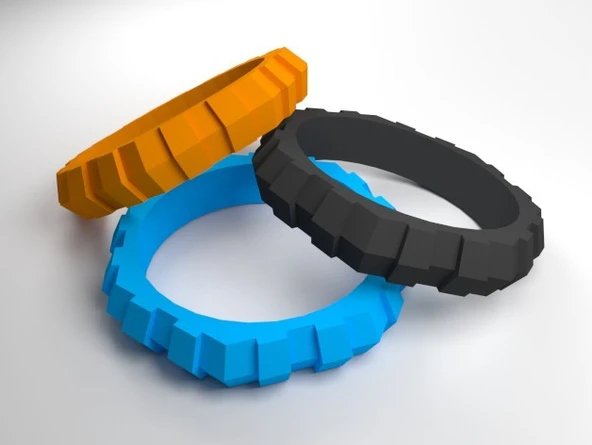 Byr Guma (Bilezik) (Sadece Plastik Aparattır!!!) 3D - 1