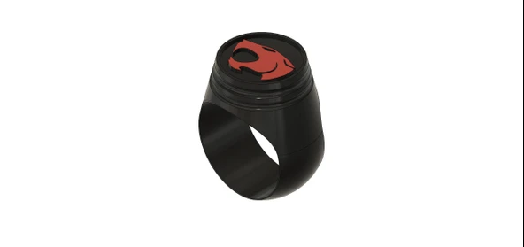 Byr Thundercats Kahraman Tarzı Yüzük 24mm (Sadece Plastik Aparattır!!!) 3D - Resim 3
