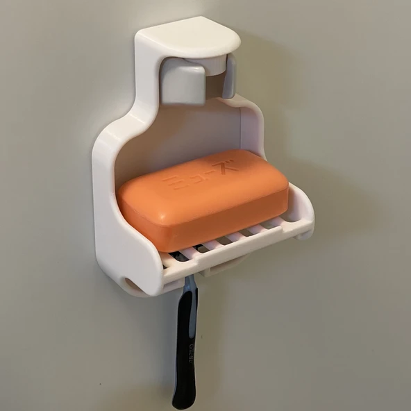 Byr duş başlığı için sabunluk (Sadece Plastik Aparattır!!!) 3D - Resim 2