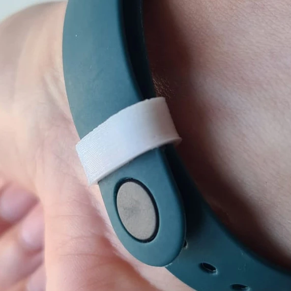 Xiaomi Mi Band 5/6/7 Amazfit Band 5 Yuvarlak Kayış Tutucu - Dar Döngü Band (Plastik Aparattır!!!) - 3
