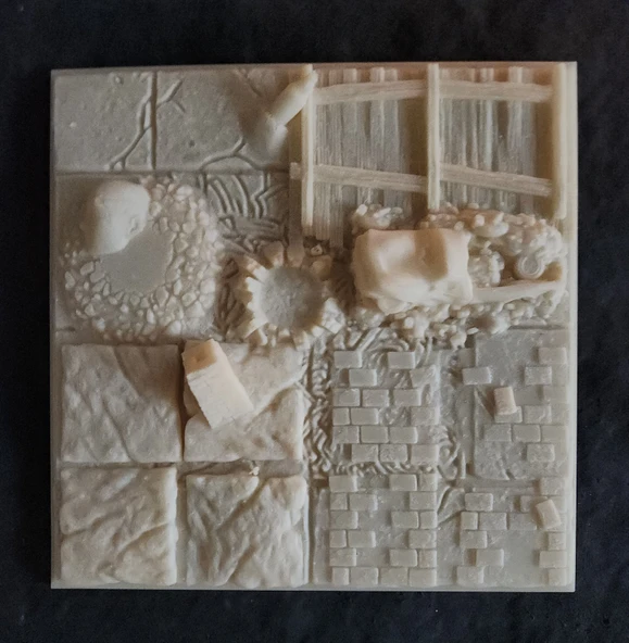 Byr Kuru Fırça Doku Paleti (onarılmış ağ) (Plastik Aparattır!!!) 3D - 3