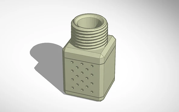 Byr Easy Simple duş başlığı (ekstra kısa versiyon) (Sadece Plastik Aparattır!!!) 3D - Resim 2
