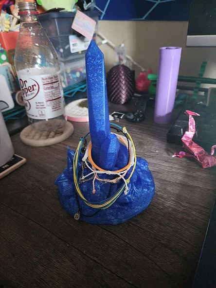 Byr Değerli taş çakal kafatası bilezik tutucu (Plastik Aparattır!!!) 3D - Resim 3