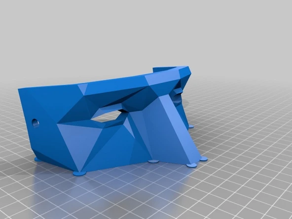 Byr Düşük Poli Maskeli Balo Maskesi (döndürülmüş) (Sadece Plastik Aparattır!!!) 3D - 1