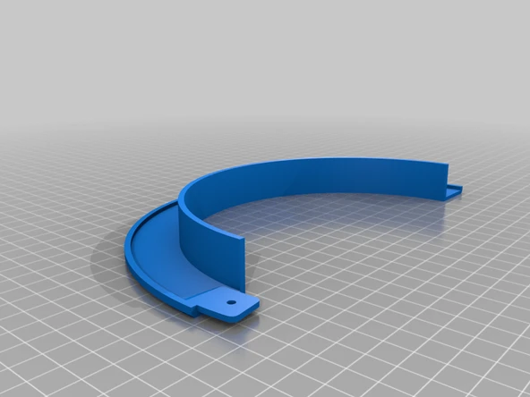 Byr Dekoratif boru yakası (Sadece Plastik Aparattır!!!) 3D - 3
