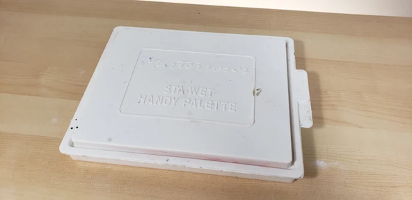 Byr Kuru Fırça Doku Paleti (Masterson Sta-Wet Handy Palette ile uyumlu) (Sadece Plastik Aparattır!!!) 3D - 4