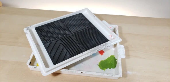 Kuru Fırça Doku Paleti (Masterson Sta-Wet Handy Palette ile uyumlu) (Plastik Aparattır!!!) - 5