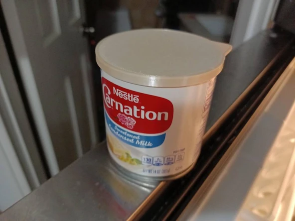 Byr Nestle yoğunlaştırılmış süt kapak dudağı, esnek filament (Sadece Plastik Aparattır!!!) 3D