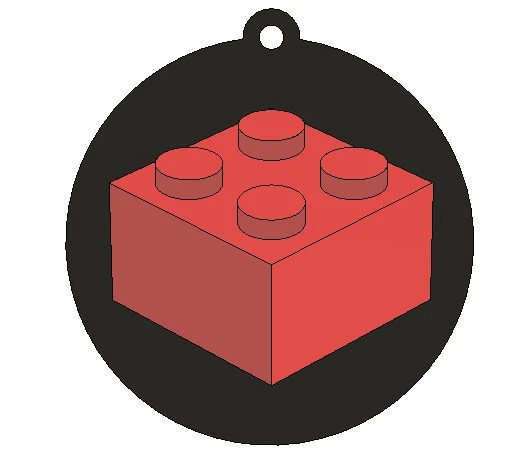Byr Lego Tuğla anahtarlık (Plastik Aparattır!!!) 3D - 3