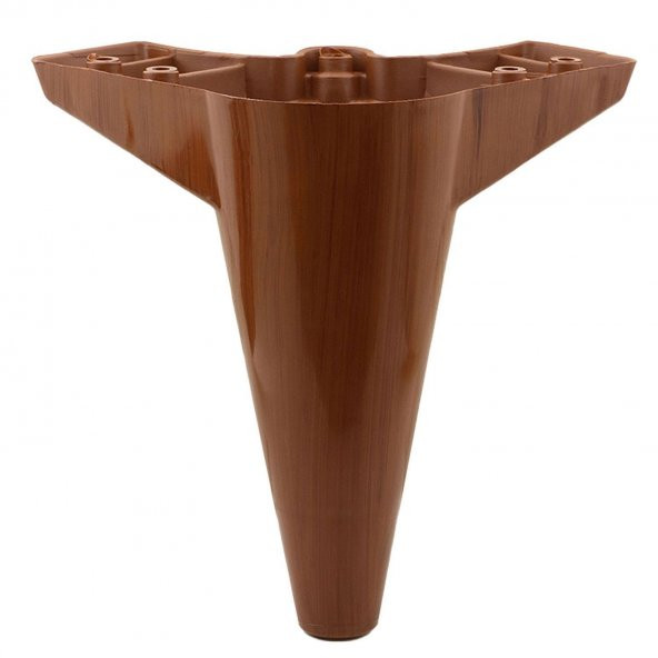 Aspen Lüks Mobilya Kanepe Sehpa TV Ünitesi Koltuk Ayağı 15 cm Kahverengi Ahşap Desenli Baza Ayak - 7