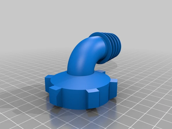 Byr Çamaşır makinesi 1 inç bağlantı (Sadece Plastik Aparattır!!!) 3D - 2