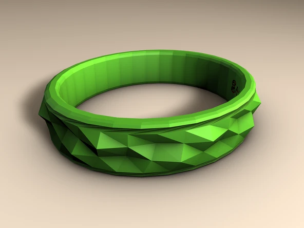 Byr Lowpoly Spike Bilezik V1 (İmzalı) - VisualBoy (Sadece Plastik Aparattır!!!) 3D - 2