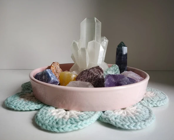 Byr Crystal Rock remiksi (çay ışığı için) (Sadece Plastik Aparattır!!!) 3D - 4