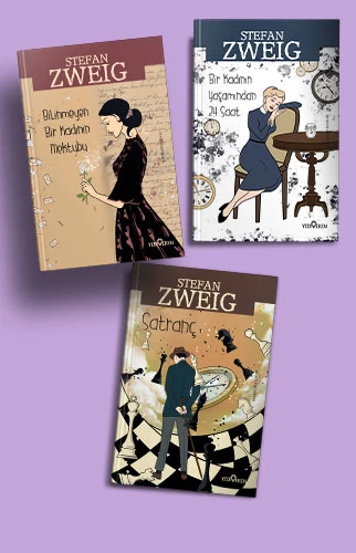 STEFAN ZWEİG SETİ 3 KİTAP /Bilinmeyen Bir Kadının Mektubu, Satranç, Bir Kadının Yaşamından 24 Saat