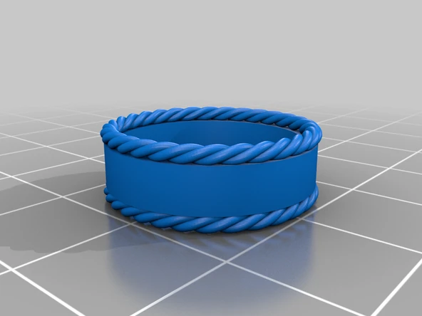 Byr metin ve ip süslemeli yüzük (Plastik Aparattır!!!) 3D - Resim 3