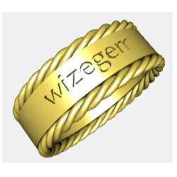 Byr metin ve ip süslemeli yüzük (Plastik Aparattır!!!) 3D - Resim 4