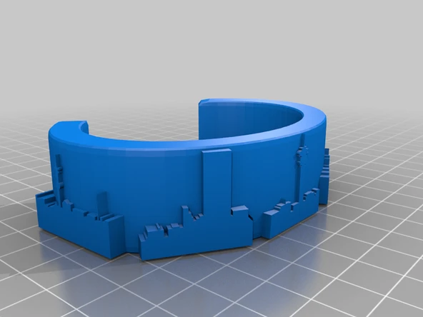 Byr Johannesburg Skyline Bilezik (Sadece Plastik Aparattır!!!) 3D - Resim 3