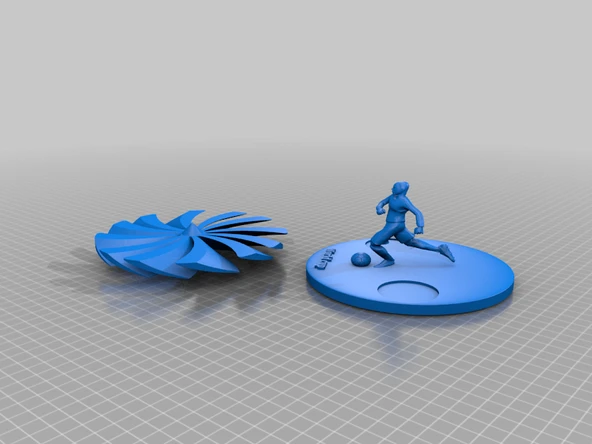 Byr Dünya Kupası çay ışığı (Sadece Plastik Aparattır!!!) 3D