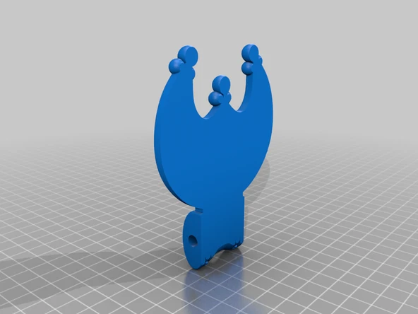 Byr Lunula Viking kolye Celtic hilal ay muska (Sadece Plastik Aparattır!!!) 3D - 3