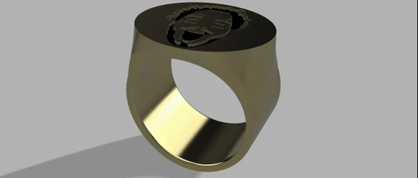 Byr Post Malone Mühür Yüzük 22mm (Plastik Aparattır!!!) 3D - Resim 5