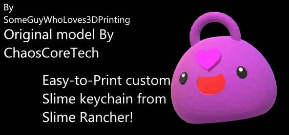 Byr Slime Rancher - Kalpli Slime Anahtarlık (Sadece Plastik Aparattır!!!) 3D - Resim 2