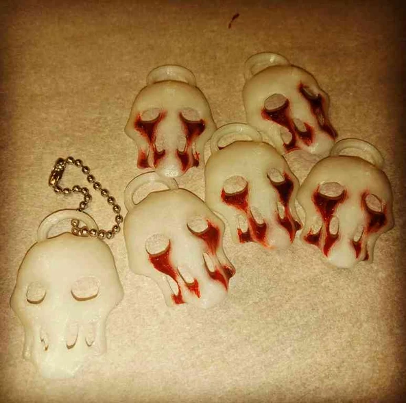 Byr Splatterhouse Rick Mask Anahtarlık (Plastik Aparattır!!!) 3D - Resim 3