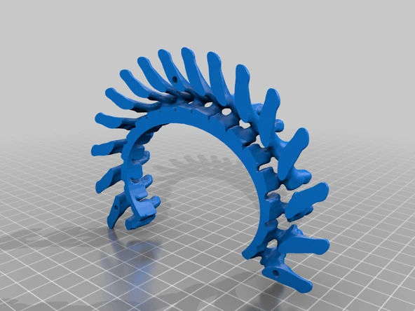 Byr Daha büyük omurga bilezik (Sadece Plastik Aparattır!!!) 3D - Resim 2