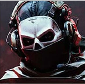 Byr Hayalet Maskesi Modern Warfare 2, Alternatif Maske (Sadece Plastik Aparattır!!!) 3D - Resim 4