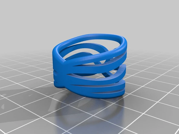 Byr yüzük gümüş altın gümüş altın (Plastik Aparattır!!!) 3D - 1