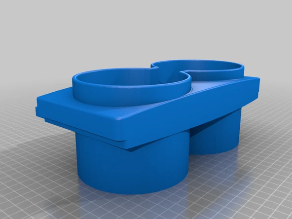 Byr LX470 LC100 RHD (Sağdan Direksiyonlu) Büyük içecekler için bardak tutucu (Plastik Aparattır!!!) 3D - 2