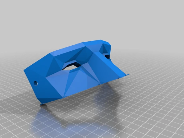 Byr Düşük Poli Maskeli Balo Maskesi (Sadece Plastik Aparattır!!!) 3D - 3