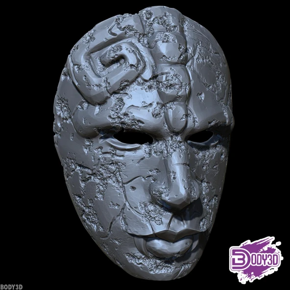Byr Taş Maske Jojo'nun Tuhaflığı (Plastik Aparattır!!!) 3D - 3