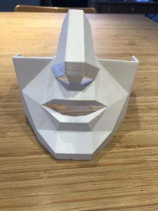 Byr Düşük Poli Yarım Yüz Maskesi (Sadece Plastik Aparattır!!!) 3D - 2