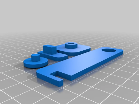Byr Basit Dolap Kapısı Emniyet Kilidi - Sabit z indeksi (Sadece Plastik Aparattır!!!) 3D - 2