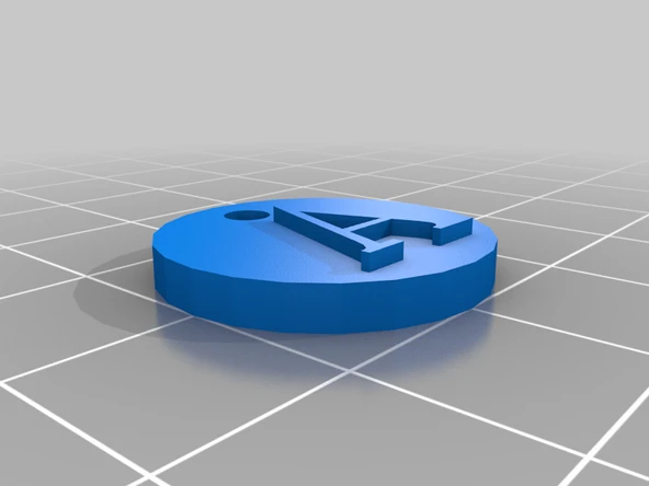 Byr 'A' Token Anahtar Yüzük (Plastik Aparattır!!!) 3D ürün görseli