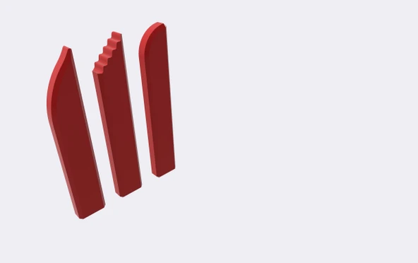 Byr Çömlekçilik Şekillendirme Araçları #2 (Sadece Plastik Aparattır!!!) 3D - 2