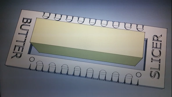 Byr 5 "x 1.25" tereyağı dilimleyicisi (Sadece Plastik Aparattır!!!) 3D - 4